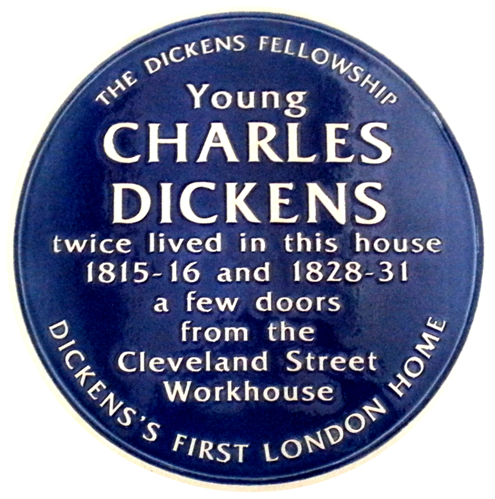Young Charles Dickens Home Plaque